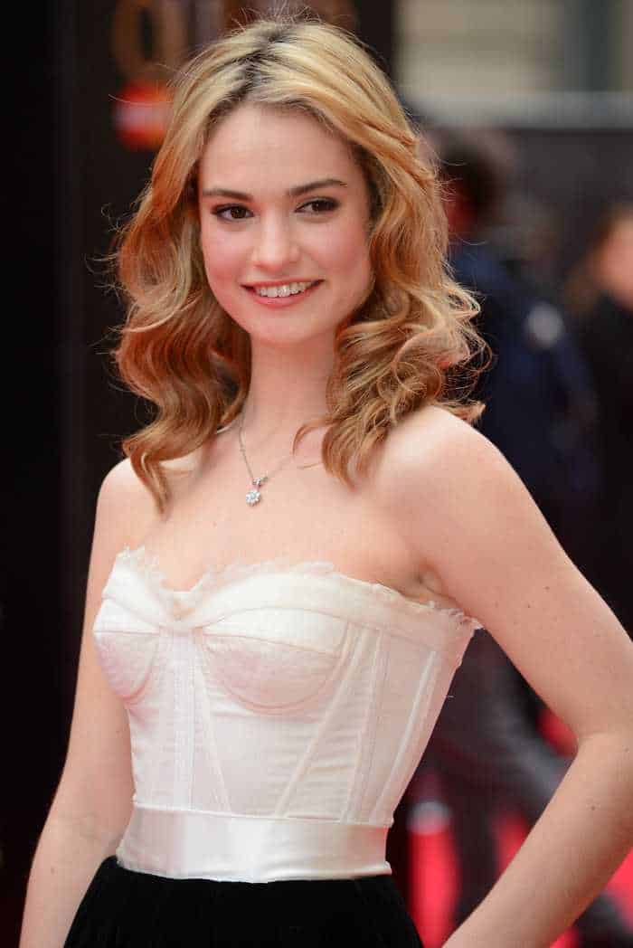 Lily James Height Weight Body Measurements Eye Color